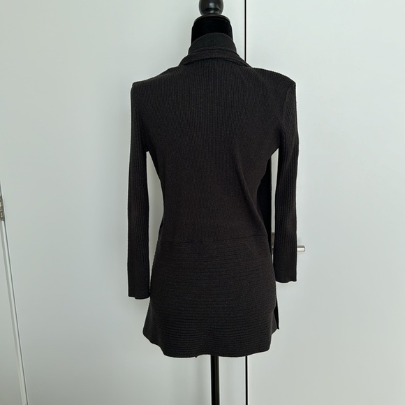Calvin Klein women's long brown cardigan Size Small - Picture 3 of 5